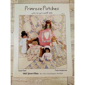 Primrose Patches Quilts‎ for Girls and 18 Inch Dolls Vtg 1998 Craft Booklet